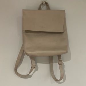 Beige Roots Backpack Bag